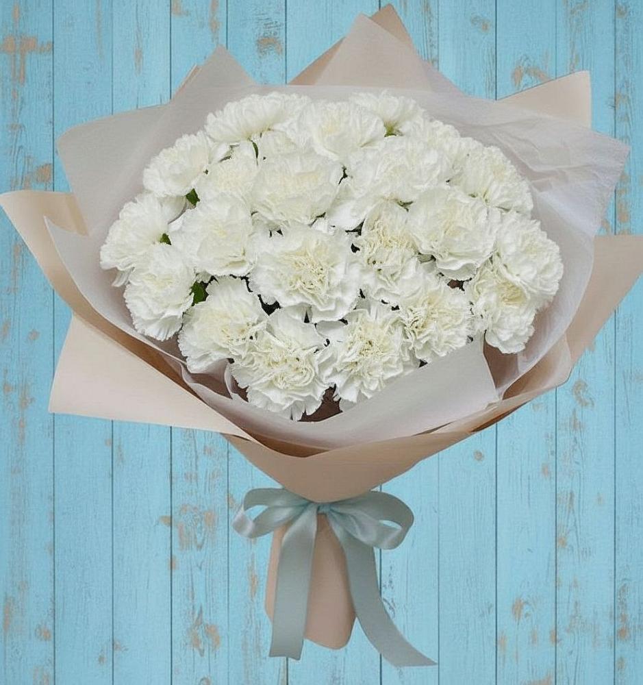 Букет цветов из: Гвоздики в Жучки