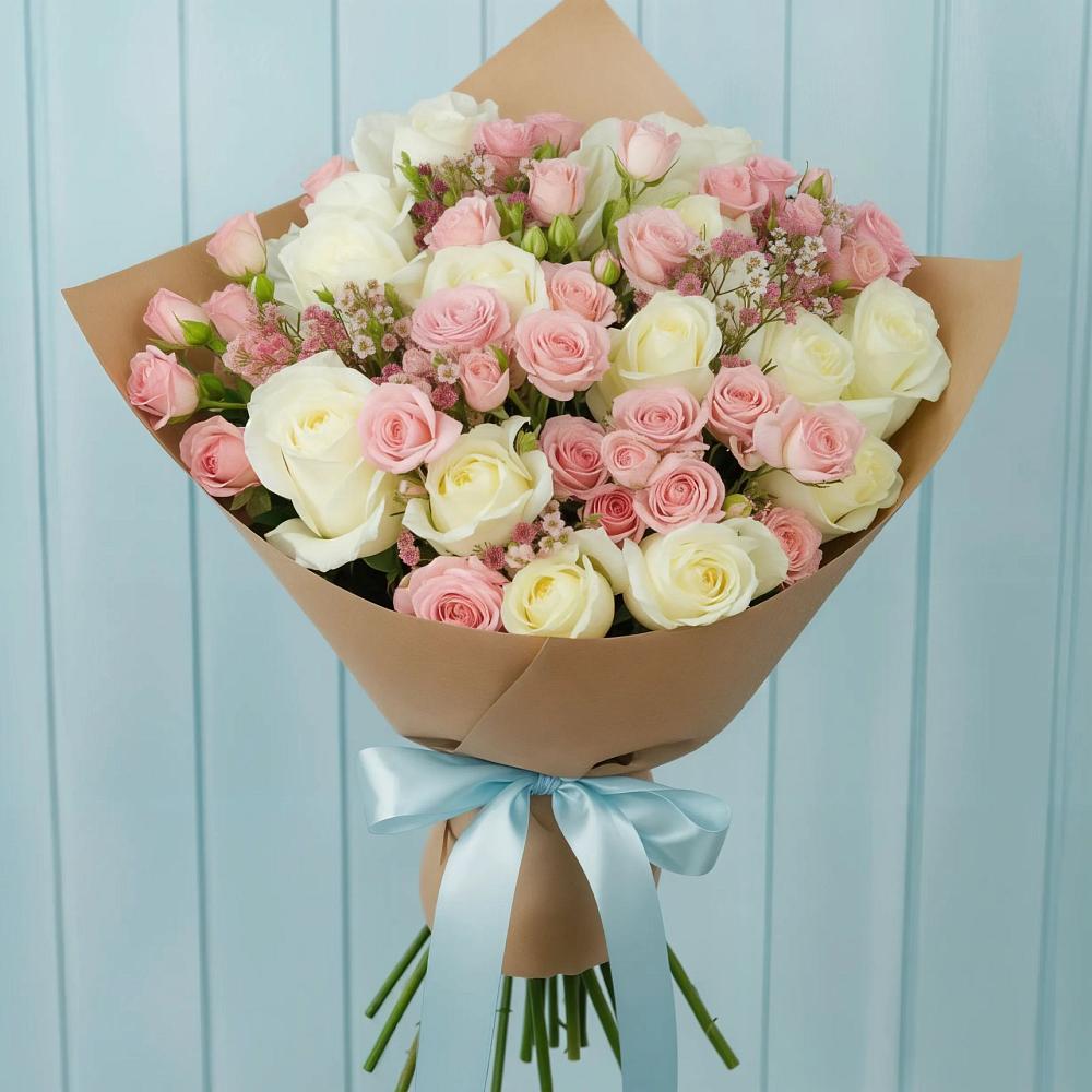 Букет цветов из: Розы в Жучки