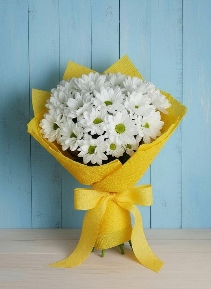Букет цветов из: Хризантемы в Жучки