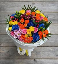 Букет цветов из:  Розы и Хризантемы в Жучки