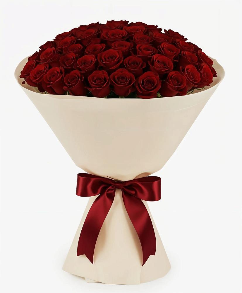 Букет 101 Бордовая роза Блэк Бакарра в Жучки