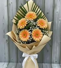 Букет цветов из:  Герберы в Жучки