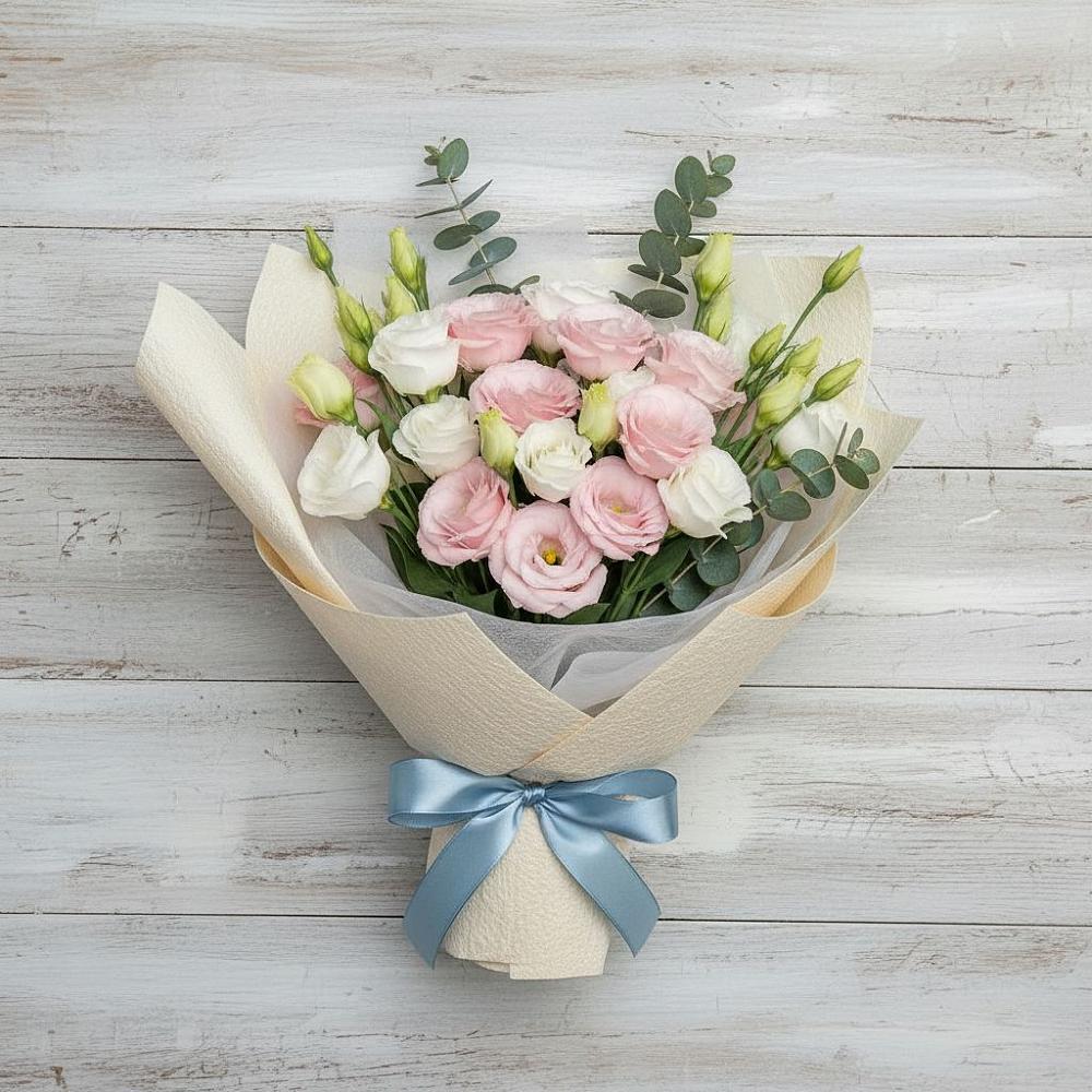 Букет цветов из: Лизиантусы в Жучки